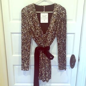 Free People sequined cocktail dress NWT